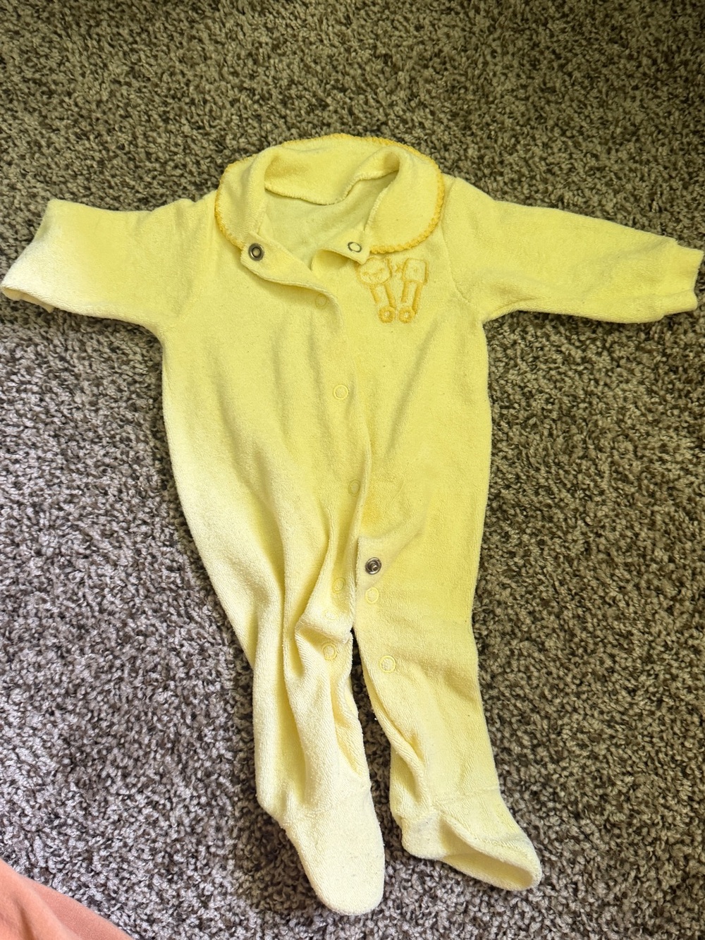 2 vintage Terry cloth onesies